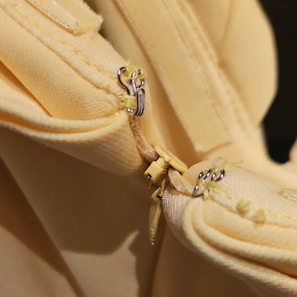Morgan & Co. Yellow Off-Shoulder Gown for Weddings - Picture 10 of 10
